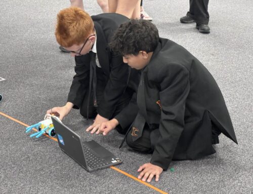 Year 9 STEM Students Build, Code, and Race Robots at Gatwick’s STEM Centre